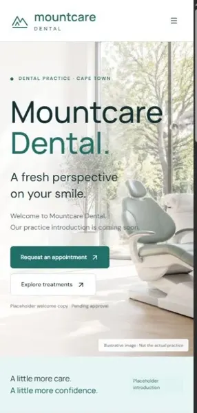 Mountcare Dental on mobile