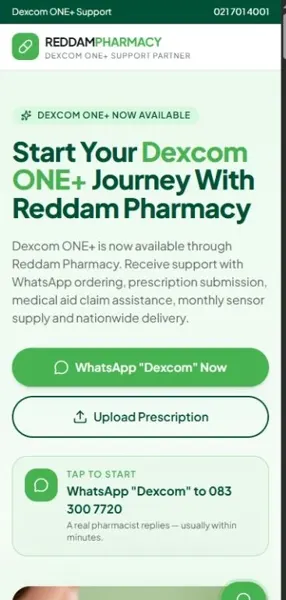 Dexcom Connect Hub on mobile