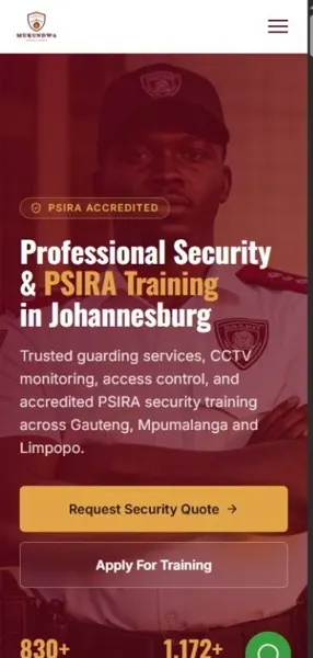Mukundwa Security Hub on mobile