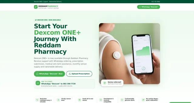 Dexcom Connect Hub website
